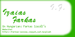 izaias farkas business card